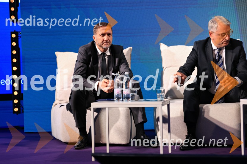  Klemen Boštjančič, minister za finance;  Matjaž Han, minister za gospodarstvo, turizem in športManagerski kongres 2025, drugi dan