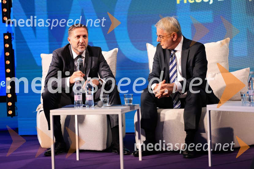  Klemen Boštjančič, minister za finance;  Matjaž Han, minister za gospodarstvo, turizem in športManagerski kongres 2025, drugi dan