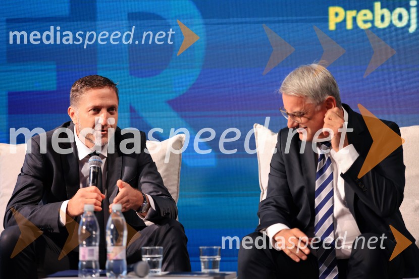  Klemen Boštjančič, minister za finance;  Matjaž Han, minister za gospodarstvo, turizem in športManagerski kongres 2025, drugi dan