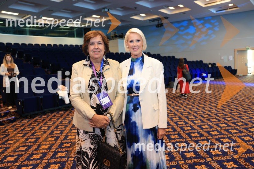 Nevenka Kržan, članica uprave, Luka Koper;  Petra Juvančič, izvršna direktorica, Združenje ManagerManagerski kongres 2025, drugi dan