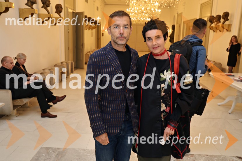  Aleš Novak, umetniški direktor Festival Borštnikovo srečanje;  Tajka  Šnuderl NovakMedeja, premiera drame SNG Maribor