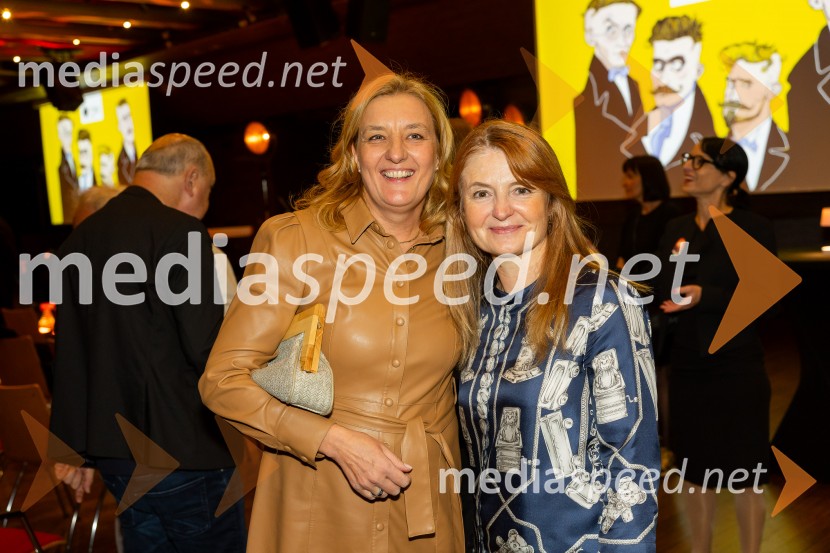 dr. Alenka Kepic Mohar, glavna urednica Mladinske knjige in direktorica Cankarjeve založbe; mag. Mateja Jesenek, predsednica uprave Skupine Mladinska knjigaCankarjeva založba praznovala 80 let