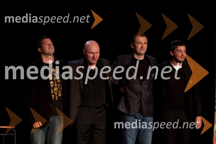 Klemen Bučan, stand up komik,  	Mladen Pahovič, stand up komik, Perica Jerković, stand up komik in Tin Vodopivec, stand up komikBanzaaj, stand up komedija