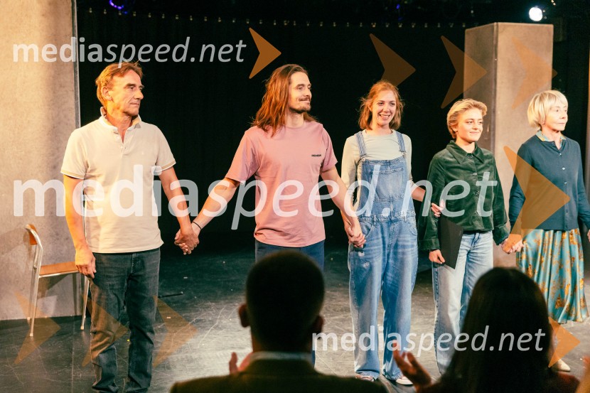  Robert Prebil, igralec;  Klemen Janežič, igralec, koreograf;  Eva Jesenovec, igralka;  Kaja Petrovič, igralka;  Silva Čušin Povše, dramska igralkaPrva beseda je mama, Vranica - dvojna premiera SNG Drama Ljubljana