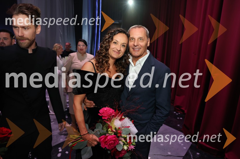  Svetlana  Dramlić, režiserka;  Danilo Rošker, direktor SNG MariborMuzikal Evita, premiera na odru SNG Maribor