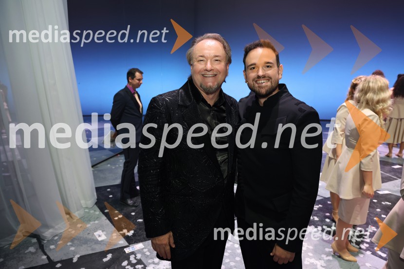  Patrik Greblo, dirigent;  Žiga Lakner, pevecMuzikal Evita, premiera na odru SNG Maribor
