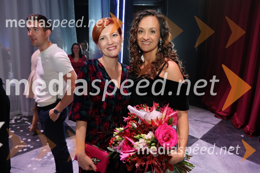 dr. Asta Vrečko, ministrica za kulturo;  Svetlana  Dramlić, režiserkaMuzikal Evita, premiera na odru SNG Maribor