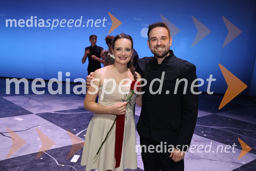  Štefica Grasselli, operna pevka;  Žiga Lakner, pevecMuzikal Evita, premiera na odru SNG Maribor