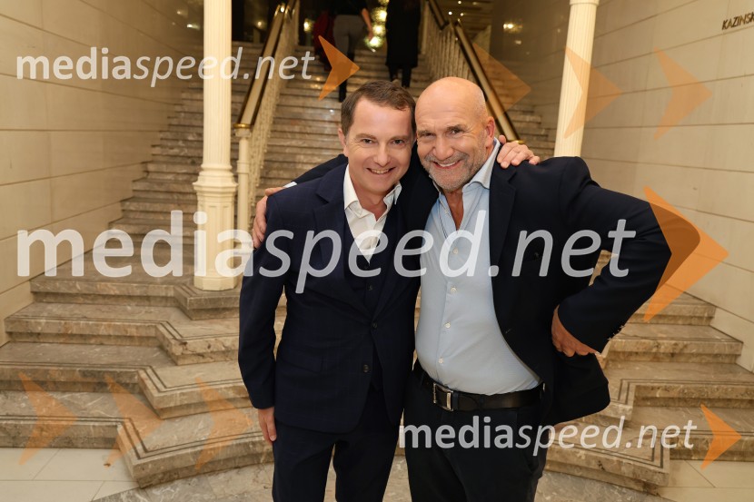  Tomaž Orešič, podpredsednik skupine Resalta;  Aleš Kristančič, vinar, Movia WinesMuzikal Evita, premiera na odru SNG Maribor