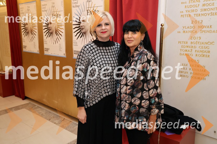  Darja Čižek, marketing, SNG Maribor; mag.  Helena  Cvikl, predavateljica na Fakulteti za turistične študijeMuzikal Evita, premiera na odru SNG Maribor