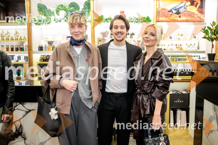  Petra Windschnurer, urednica mode in lepote, Elle;  Bojan Cvjetićanin, Joker Out;  Jasna Vale, Instagram ikonaGoldfield & Banks v Ikoni: predstavitev nove dišave Tales of Amber