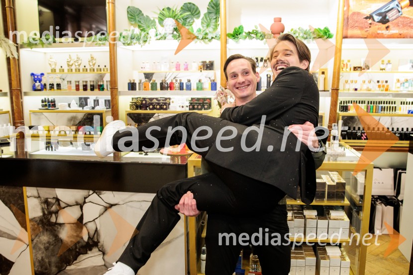  Anže Lanišek, smučarski skakalec;  Bojan Cvjetićanin, Joker OutGoldfield & Banks v Ikoni: predstavitev nove dišave Tales of Amber