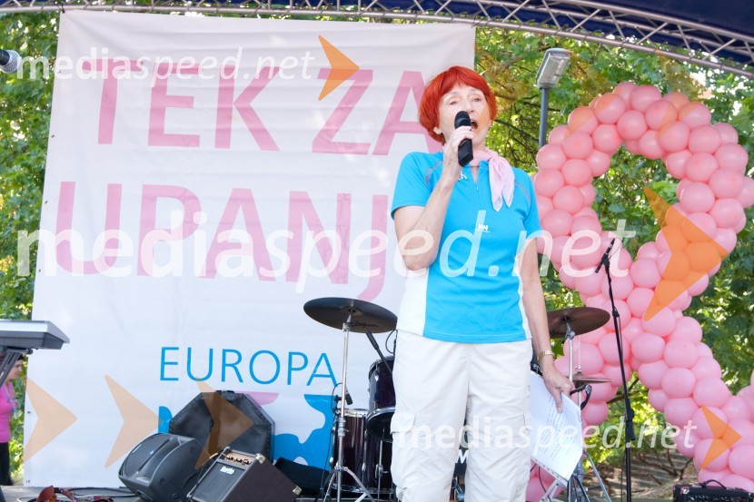 Mojca Senčar, Slovenka leta 2005 ter predsednica Slovenskega združenja za boj proti raku dojkTek za upanje