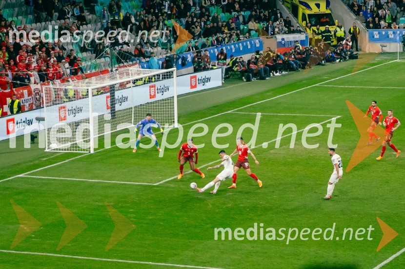 Slovenija – Švica, kvalifikacijska tekma v Stožicah
