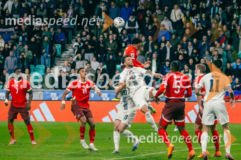 Slovenija – Švica, kvalifikacijska tekma v Stožicah