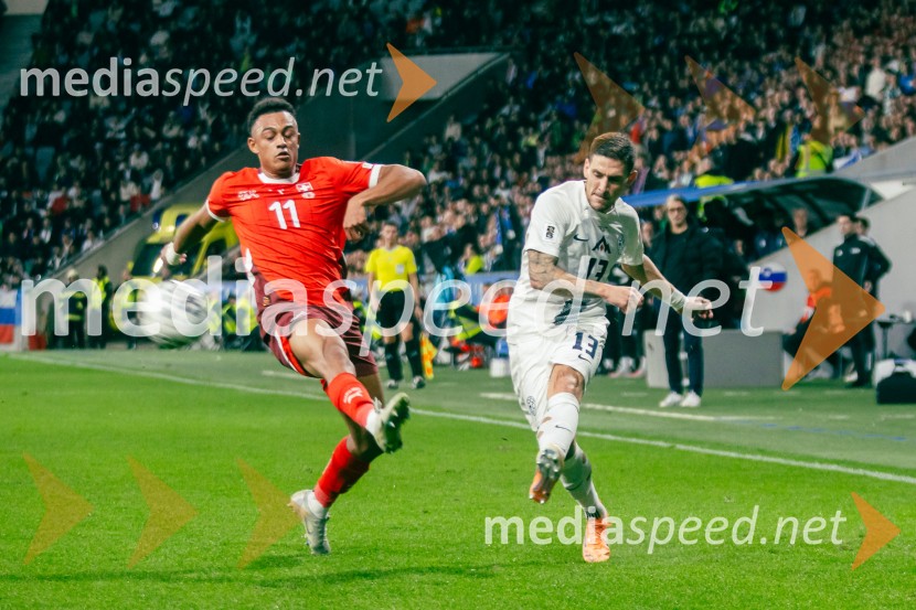 Slovenija – Švica, kvalifikacijska tekma v Stožicah