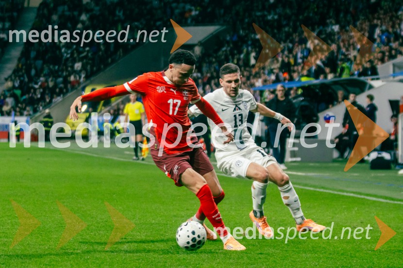 Slovenija – Švica, kvalifikacijska tekma v Stožicah