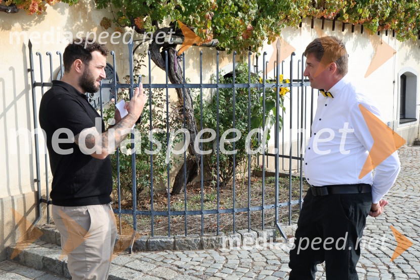  Primož Ademovič, Mediaspeed d.o.o.;  Sandi  Fleisinger, Kmetija FleisingerPRIHAJA PUBEC 2025: 11 let povezovanja štajerskih vinarjev – 10. salon v Mariboru, 8. v Ljubljani