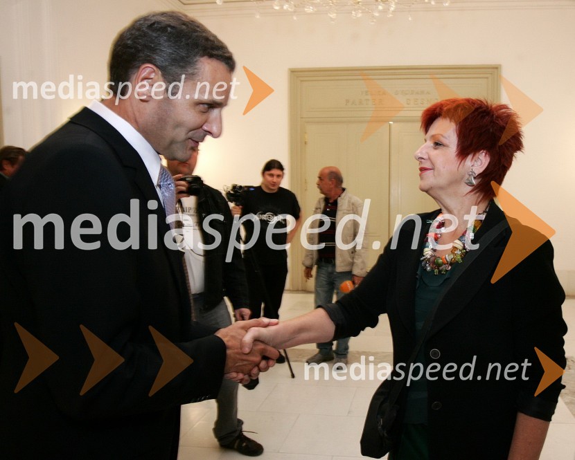 Danilo Rošker, direktor SNG Maribor in Majda Širca, ministrica za kulturo90 let Slovenskega narodnega gledališča Maribor