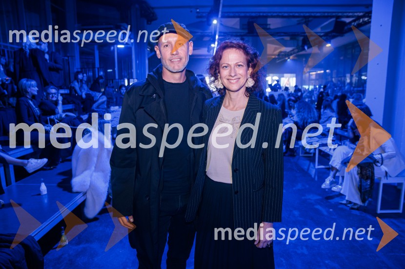  Peter Poles, televizijski voditelj;  Nika  Veger, stilistkaFashion Week 2025 odprl svoja vrata z navdihujočim prvim dnem modnih revij