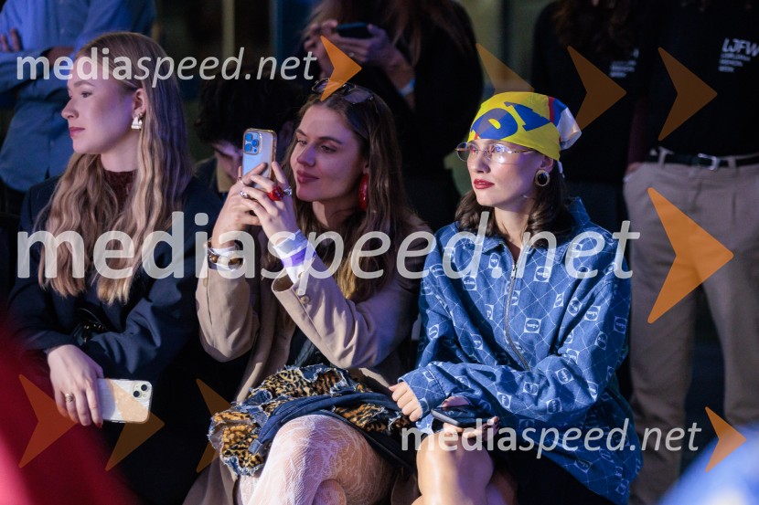  ... ;  Lili Čadež, digitalna  kreatorka;  Rebecca Gliha, spletna vplivnicaFashion Week 2025 odprl svoja vrata z navdihujočim prvim dnem modnih revij