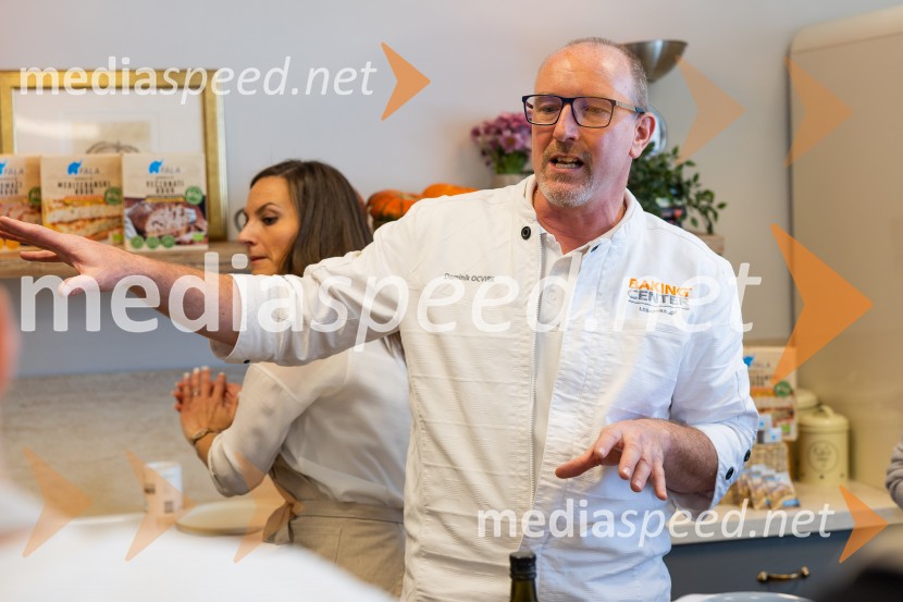  Neža Jus, vodja marketinga, Lesaffre Slovenija;  Gregor Mulec, Vinogradništvo MulecLesaffre predstavil nove inovativne mešanice za kruh