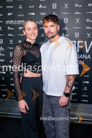  Neža Klančar, plavalka;  ... Fashion Week 2025, tretji dan postregel z eksplozijo mladostne ustvarjalnosti