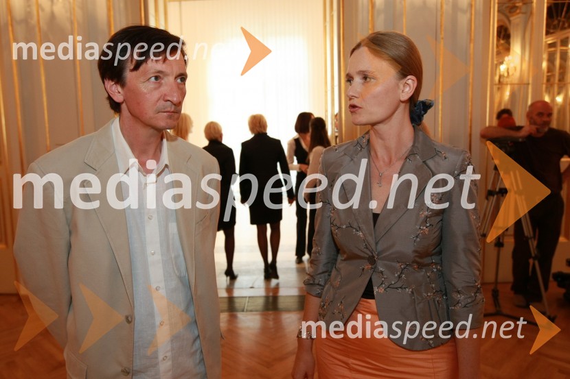 Vili Ravnjak, umetniški vodja Drame SNG Maribor in Nevenka Pašek, marketing SNG Maribor90 let Slovenskega narodnega gledališča Maribor