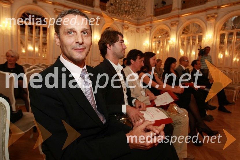 Danilo Rošker, direktor SNG Maribor, Edward Clug, baletnik, koreograf in vodja baleta SNG Maribor, Vili Ravnjak, umetniški vodja Drame SNG Maribor ter Nataša Matjašec Rošker, igralka90 let Slovenskega narodnega gledališča Maribor