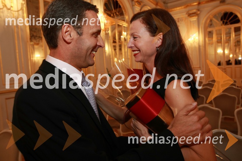 Danilo Rošker, direktor SNG Maribor in njegova soproga Nataša Matjašec Rošker, igralka90 let Slovenskega narodnega gledališča Maribor