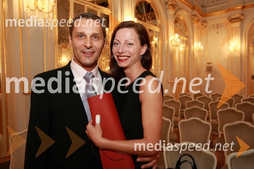 Danilo Rošker, direktor SNG Maribor in njegova soproga Nataša Matjašec Rošker, igralka90 let Slovenskega narodnega gledališča Maribor