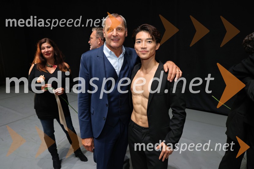  Danilo Rošker, direktor SNG Maribor;  Yuya Omaki, baletni solistRadio and Juliet, jubilejna predstava ob 20. obletnici premiere