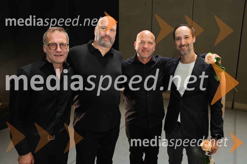  Tiberiu Marta, baletni plesalec;  Gregor Mendaš;  Tomaž Premzl;  Eugen Dobrescu, baletni plesalecRadio and Juliet, jubilejna predstava ob 20. obletnici premiere