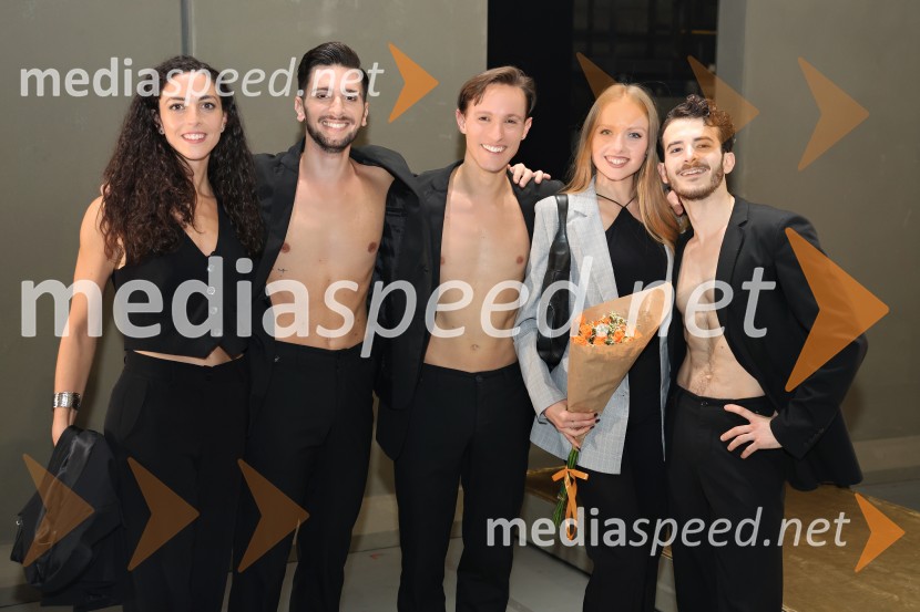  Beatrice Bartolomei, baletna plesalka;  Lucio Mautone, baletni plesalec;  Davide Buffone, baletni plesalec;  Mina Radaković, baletna plesalka;  Matteo Magalotti, baletni plesalecRadio and Juliet, jubilejna predstava ob 20. obletnici premiere