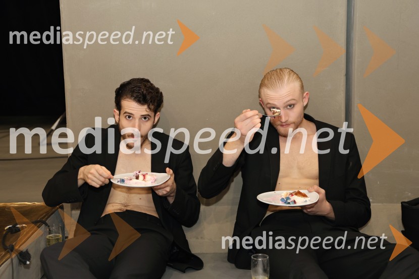  Matteo Magalotti, baletni plesalec;  Christopher Thompson, baletni plesalecRadio and Juliet, jubilejna predstava ob 20. obletnici premiere