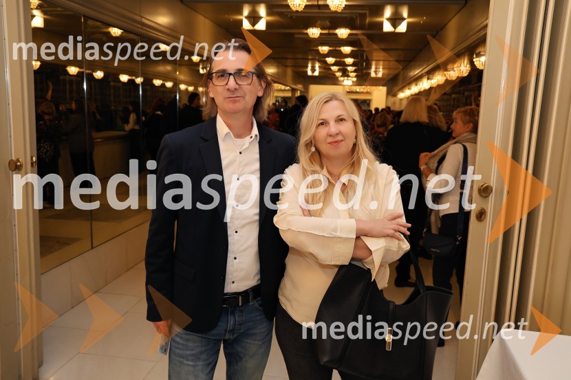  Natalija Popovski;  Aleksandar  Popovski, režiser, umetniški direktor Drame SNG MariborRadio and Juliet, jubilejna predstava ob 20. obletnici premiere