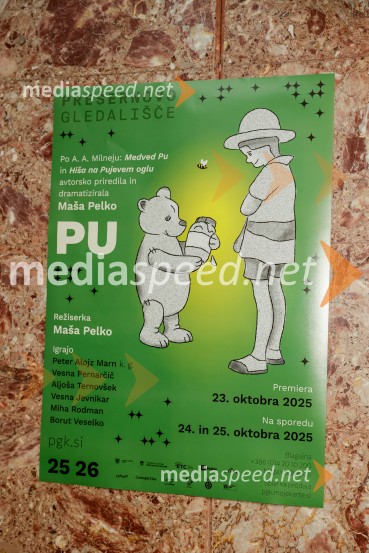 Pu, otroška premiera v Prešernovem gledališču Kranj