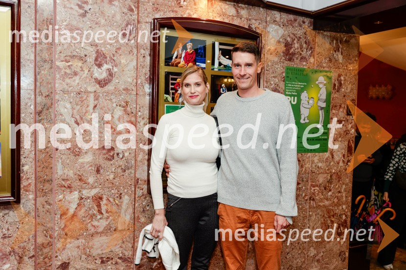  Matjaž Rakovec, župan Mestne občine Kranj;  Ana ČernePu, otroška premiera v Prešernovem gledališču Kranj