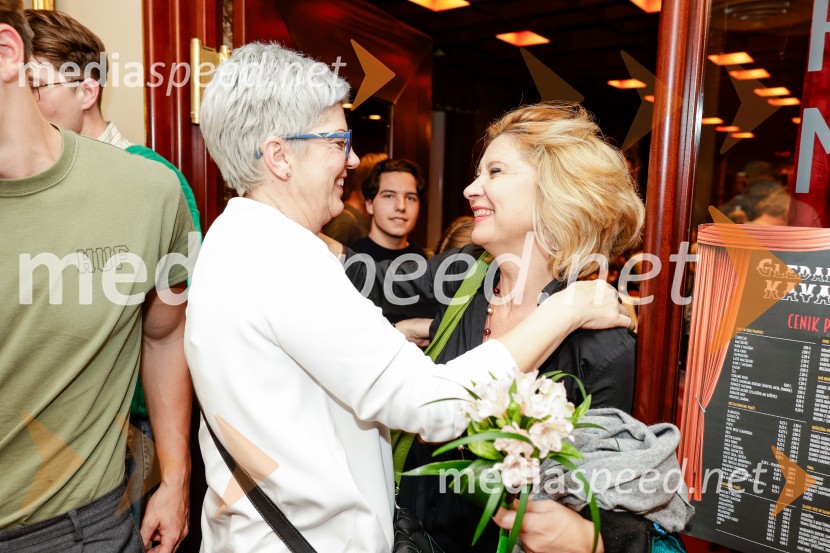  Mirjam Drnovšček, direktorica, SNG Nova Gorica;  Vesna Pernarčič, igralkaPu, otroška premiera v Prešernovem gledališču Kranj