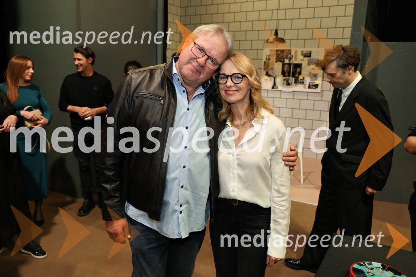  Jožef Ropoša, igralec;  Bernarda Oman, igralkaPokojnik, premiera komedije v MGL Ljubljana