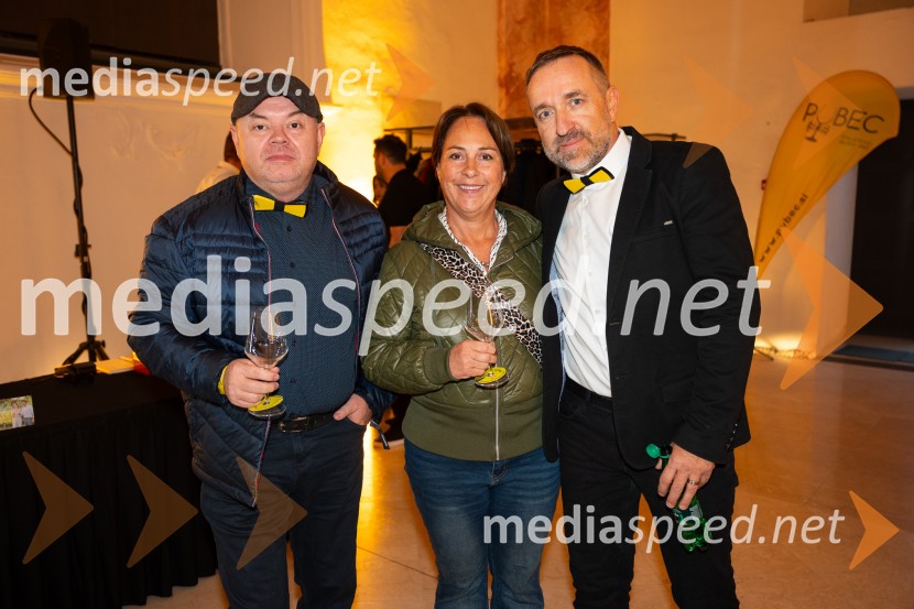  Dominik Zver, DENTAL dentalne storitve d.o.o. ;  Vesna Jerala Zver, Zavod Marela;  Borut  Cvetko, kreativni direktor, Mediaspeed d.o.o.10. Salon štajerskih mladih vin Pubec v Mariboru