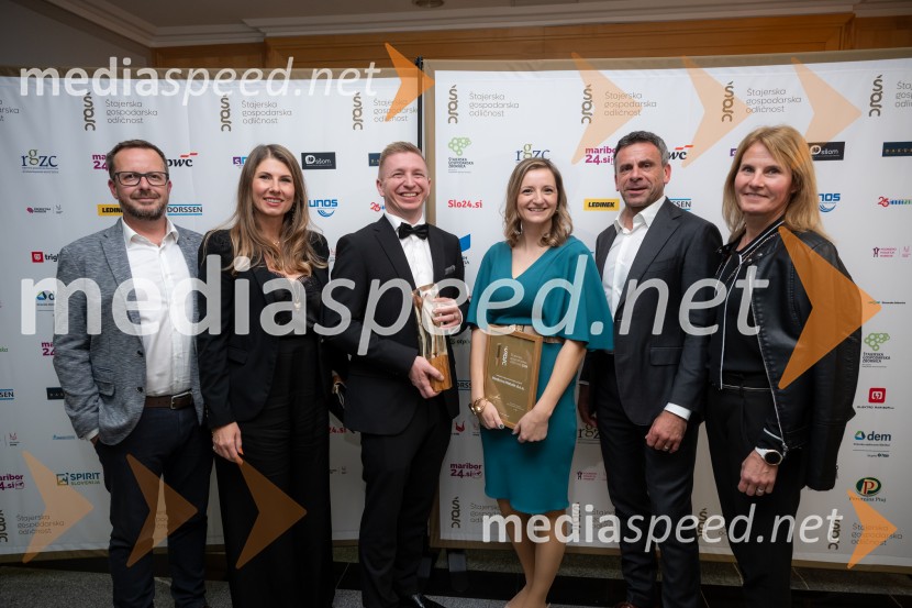  ... ;  ... ;  ... ;  ... ;  Uroš  Fonovič, direktor, Lunos Slovenija;  Špela KastelicŠtajerska gospodarska odličnost 2025