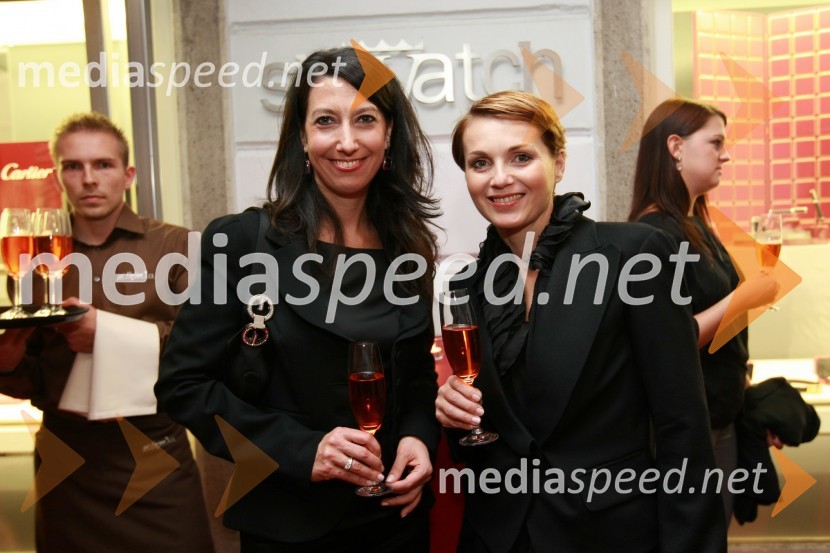 Petra Kancler, novinarka in mag. Petra Mišič, PreobratCartier, odprtje trgovine