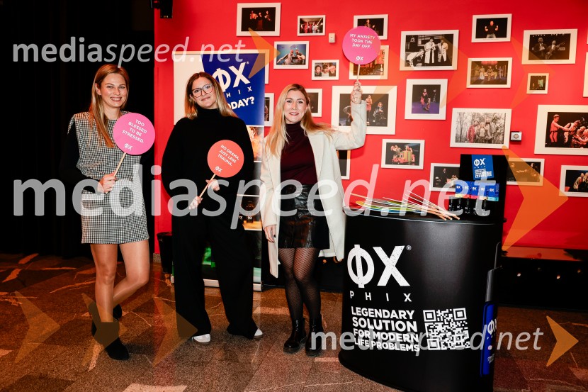  Katy  Kolonič;  ... ;  ... Sam prjatla, premiera komedije Melani Mekicar in Žan Papič