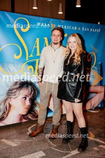 Sam prjatla, premiera komedije Melani Mekicar in Žan Papič