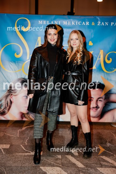  Maja Keuc, pevka, Amaya;  ... Sam prjatla, premiera komedije Melani Mekicar in Žan Papič