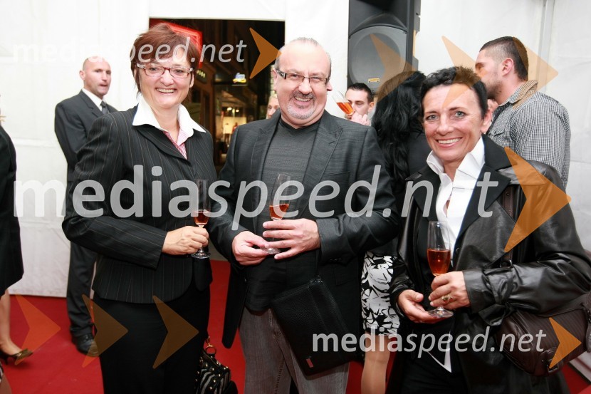 Duška Vuga Cizl, direktorica agencije Mediamix, ... in ...Cartier, odprtje trgovine