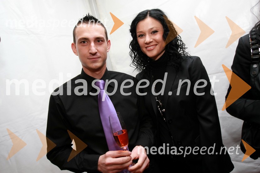 Dejan Caf in Sanja KlipšerCartier, odprtje trgovine