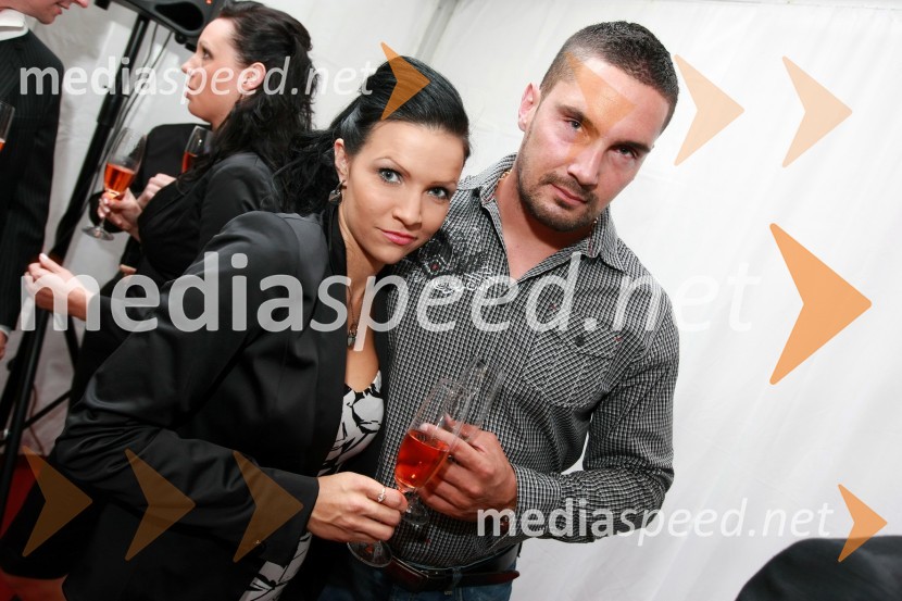 Sašo Radovič in Metka BerglezCartier, odprtje trgovine