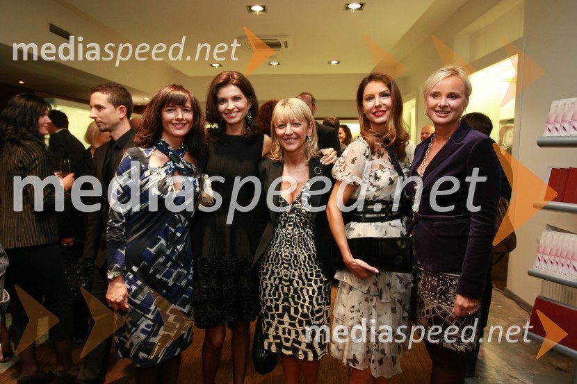 Sabina Kisilak, lastnica butikov Kisilak, Marija Novak, direktorica prodaje Hilton Dubrovnik, Sonja Maša, Ivana Šundov Hojan in Sanja Snežič, podjetnicaCartier, odprtje trgovine